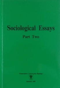 Sociological Essays. Part Two