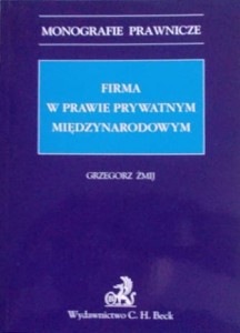 Firma w prawie prywatnym międzynarodowym. Monografie prawnicze